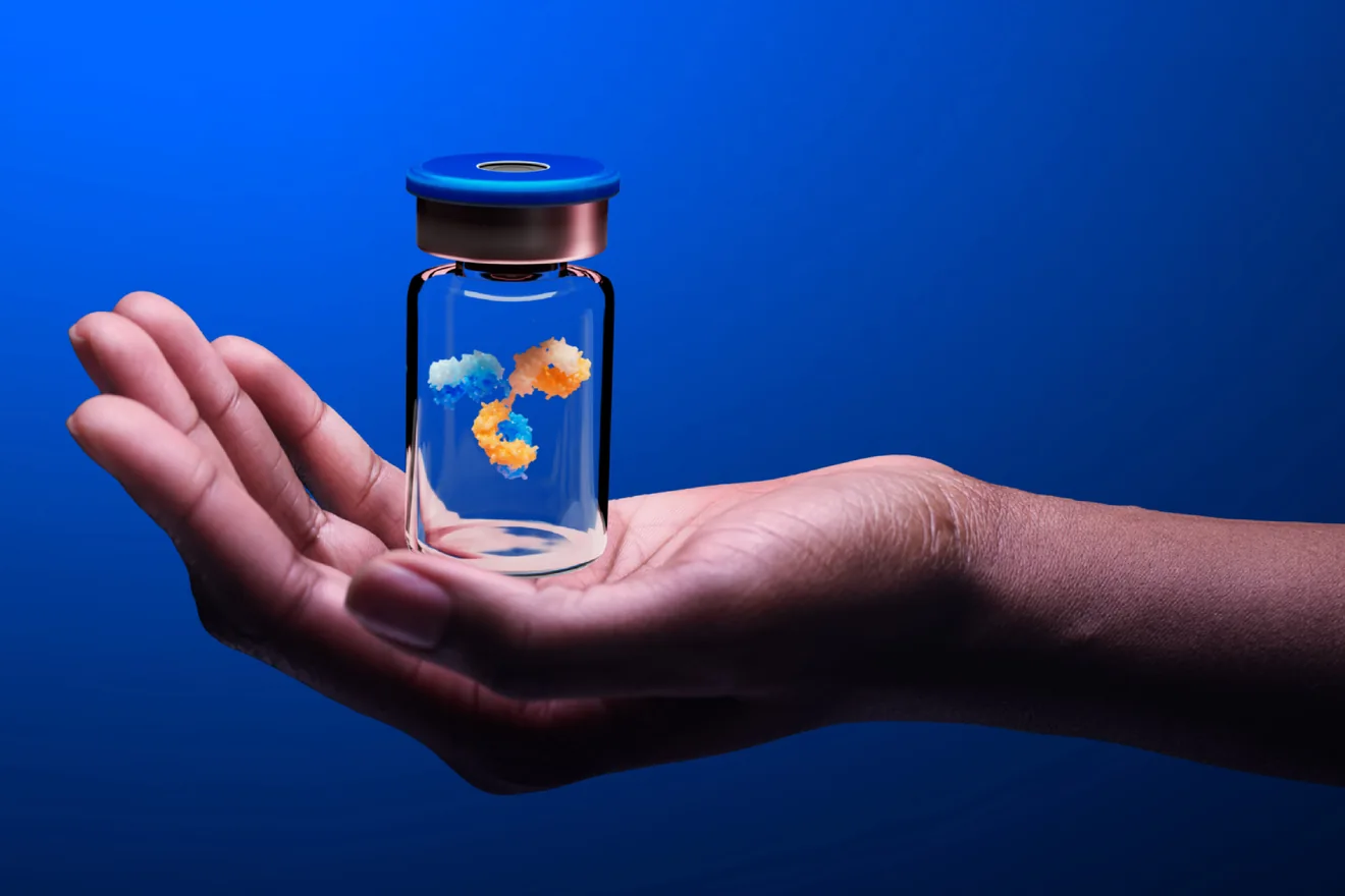 Bispecific vial hand